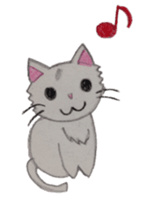 White cat "Maro" sticker #9823321