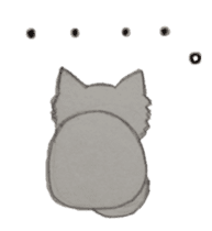 White cat "Maro" sticker #9823326