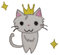 White cat "Maro" sticker #9823332