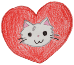 White cat "Maro" sticker #9823342