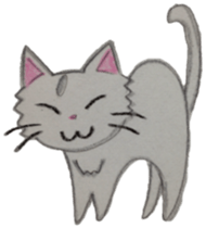 White cat "Maro" sticker #9823348