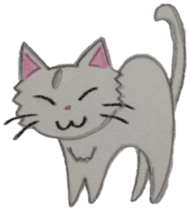 White cat "Maro" sticker #9823348