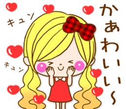 Romantic girlfriend sticker #9823624