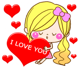 Romantic girlfriend sticker #9823635