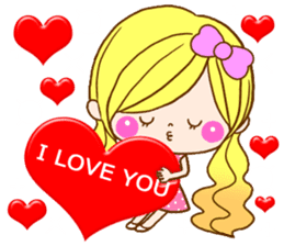 Romantic girlfriend sticker #9823635