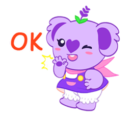 Purple Koala(Vol. Babble)-English sticker #9824362