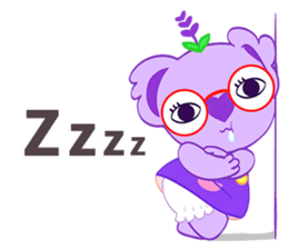 Purple Koala(Vol. Babble)-English sticker #9824369