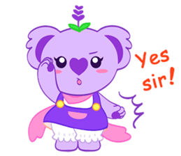Purple Koala(Vol. Babble)-English sticker #9824370