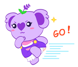Purple Koala(Vol. Babble)-English sticker #9824371