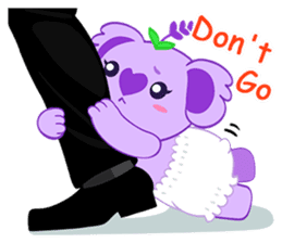 Purple Koala(Vol. Babble)-English sticker #9824372
