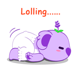 Purple Koala(Vol. Babble)-English sticker #9824374