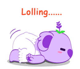 Purple Koala(Vol. Babble)-English sticker #9824374