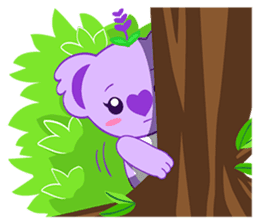 Purple Koala(Vol. Babble)-English sticker #9824375