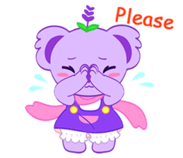 Purple Koala(Vol. Babble)-English sticker #9824376