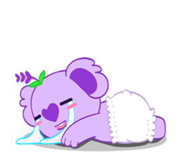 Purple Koala(Vol. Babble)-English sticker #9824381