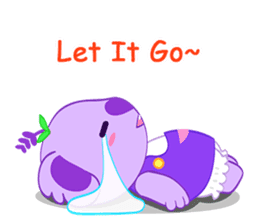 Purple Koala(Vol. Babble)-English sticker #9824382