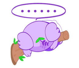 Purple Koala(Vol. Babble)-English sticker #9824383