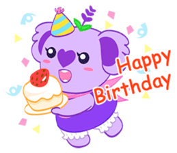 Purple Koala(Vol. Babble)-English sticker #9824395