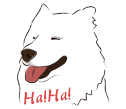Cute Dog Samoyed sticker #9824925