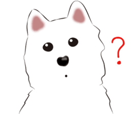 Cute Dog Samoyed sticker #9824927