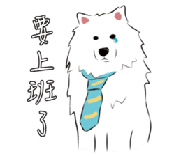 Cute Dog Samoyed sticker #9824931