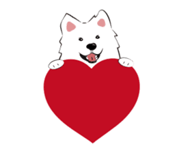 Cute Dog Samoyed sticker #9824947