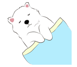 Cute Dog Samoyed sticker #9824950