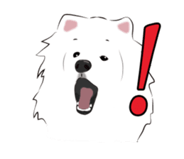 Cute Dog Samoyed sticker #9824954