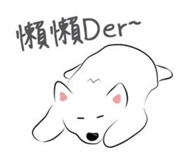 Cute Dog Samoyed sticker #9824956