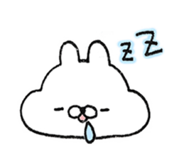 Fluffy cheek of rabbit sticker #9825002