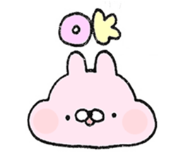 Fluffy cheek of rabbit sticker #9825004