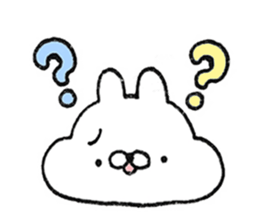 Fluffy cheek of rabbit sticker #9825007