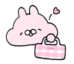 Fluffy cheek of rabbit sticker #9825016