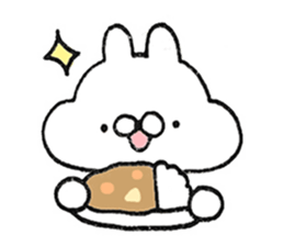 Fluffy cheek of rabbit sticker #9825026