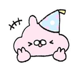 Fluffy cheek of rabbit sticker #9825029