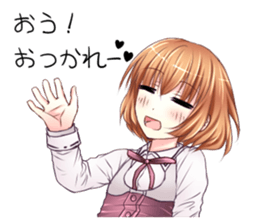 High school girl of the Kansai dialect sticker #9825761