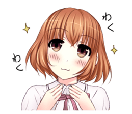 High school girl of the Kansai dialect sticker #9825788