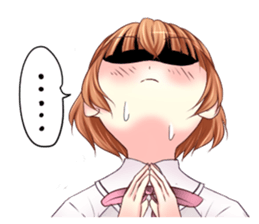 High school girl of the Kansai dialect sticker #9825793