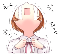 High school girl of the Kansai dialect sticker #9825794