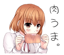 High school girl of the Kansai dialect sticker #9825797