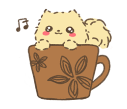 Wonderful every day with the cute puppy. sticker #9827959