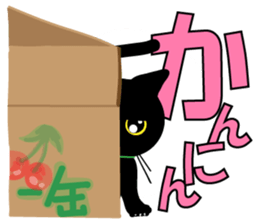 Kansai dialect BLACK CAT sticker #9828577