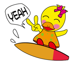 Naughty duck sticker #9828680