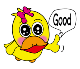 Naughty duck sticker #9828685