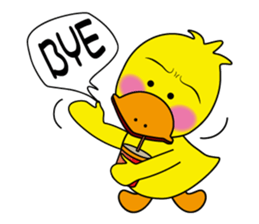 Naughty duck sticker #9828696