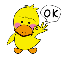 Naughty duck sticker #9828697