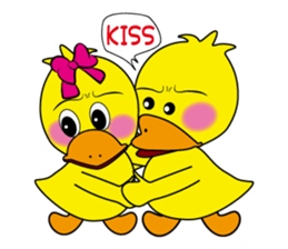 Naughty duck sticker #9828698
