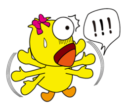 Naughty duck sticker #9828719