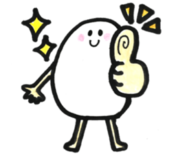 Japanese egg girl sticker #9829563