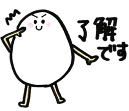Japanese egg girl sticker #9829567